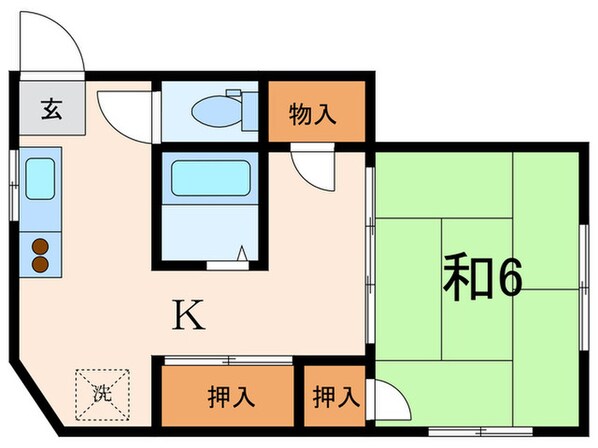 五島マンションの物件間取画像